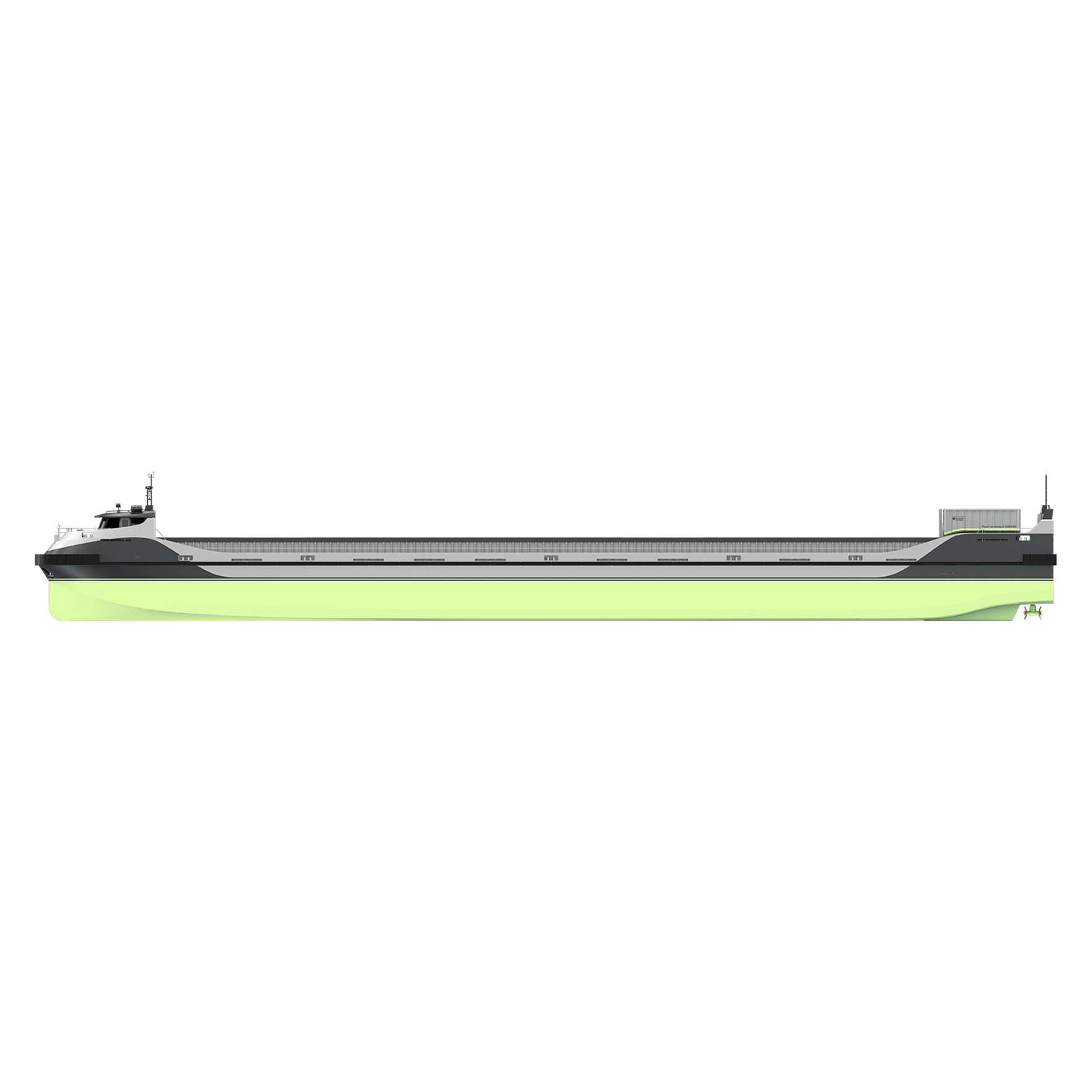 E-Barge Side View