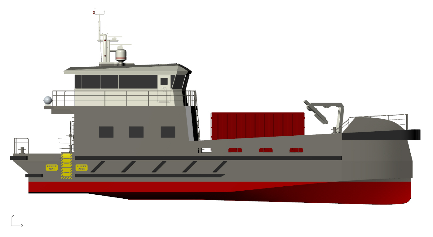 E-Barge Side View